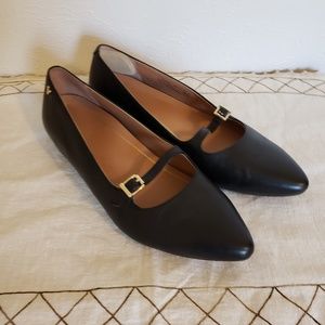 Vionic Delilah Black Leather Mary Janes Size 8.5